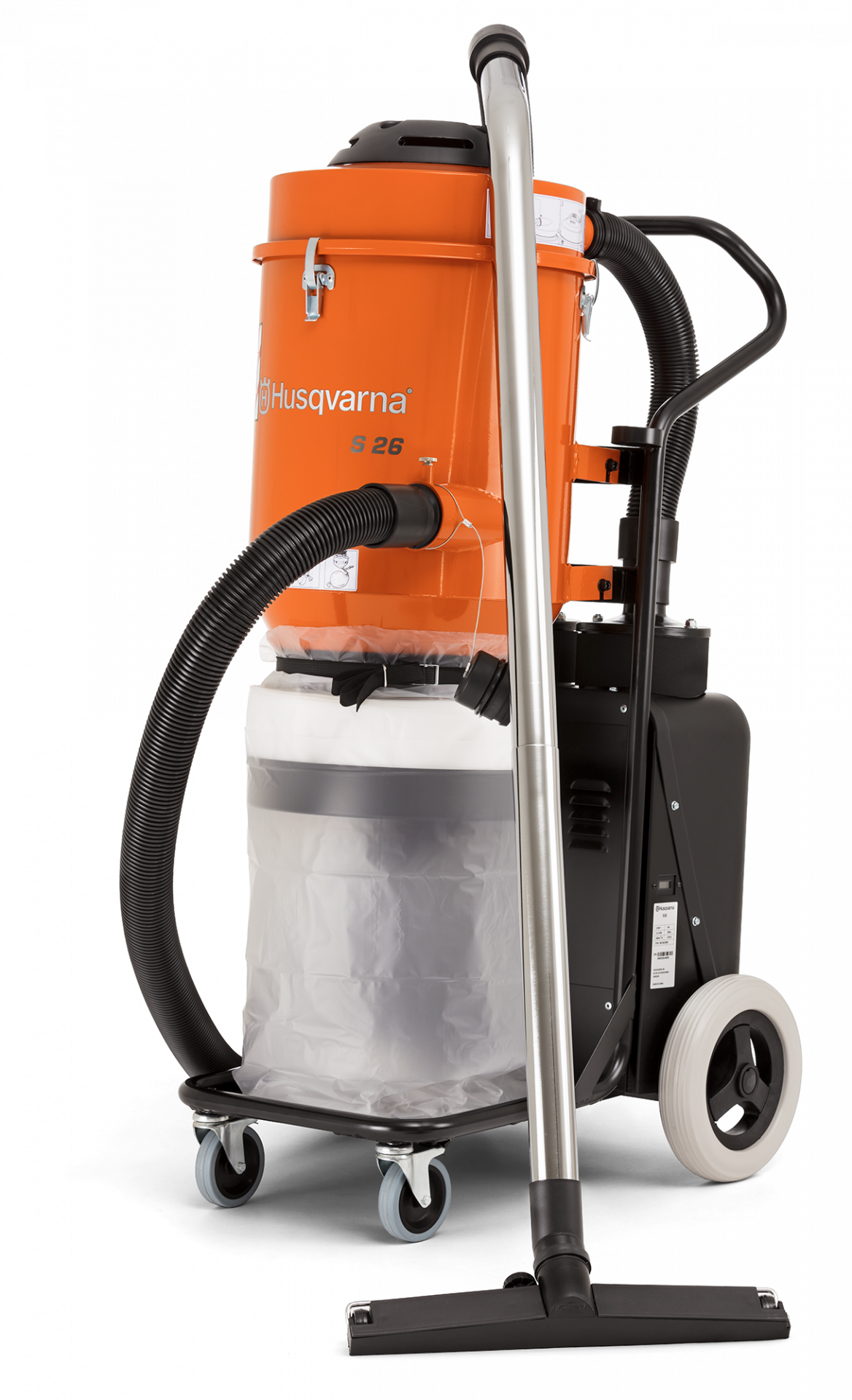 Husqvarna S 26 egyfázisú HEPA H13 építőipari száraz porszívó termék fő termékképe